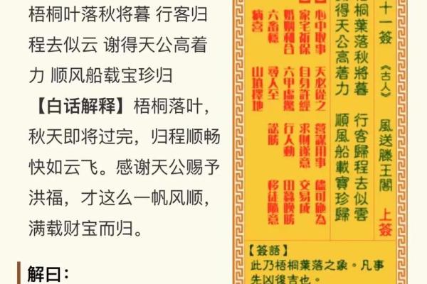 观音灵签24签解签